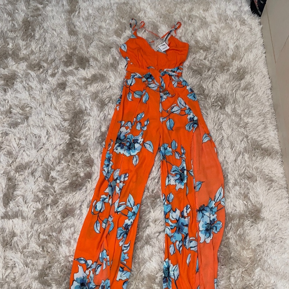 Floral maxi dress/jumpsuit